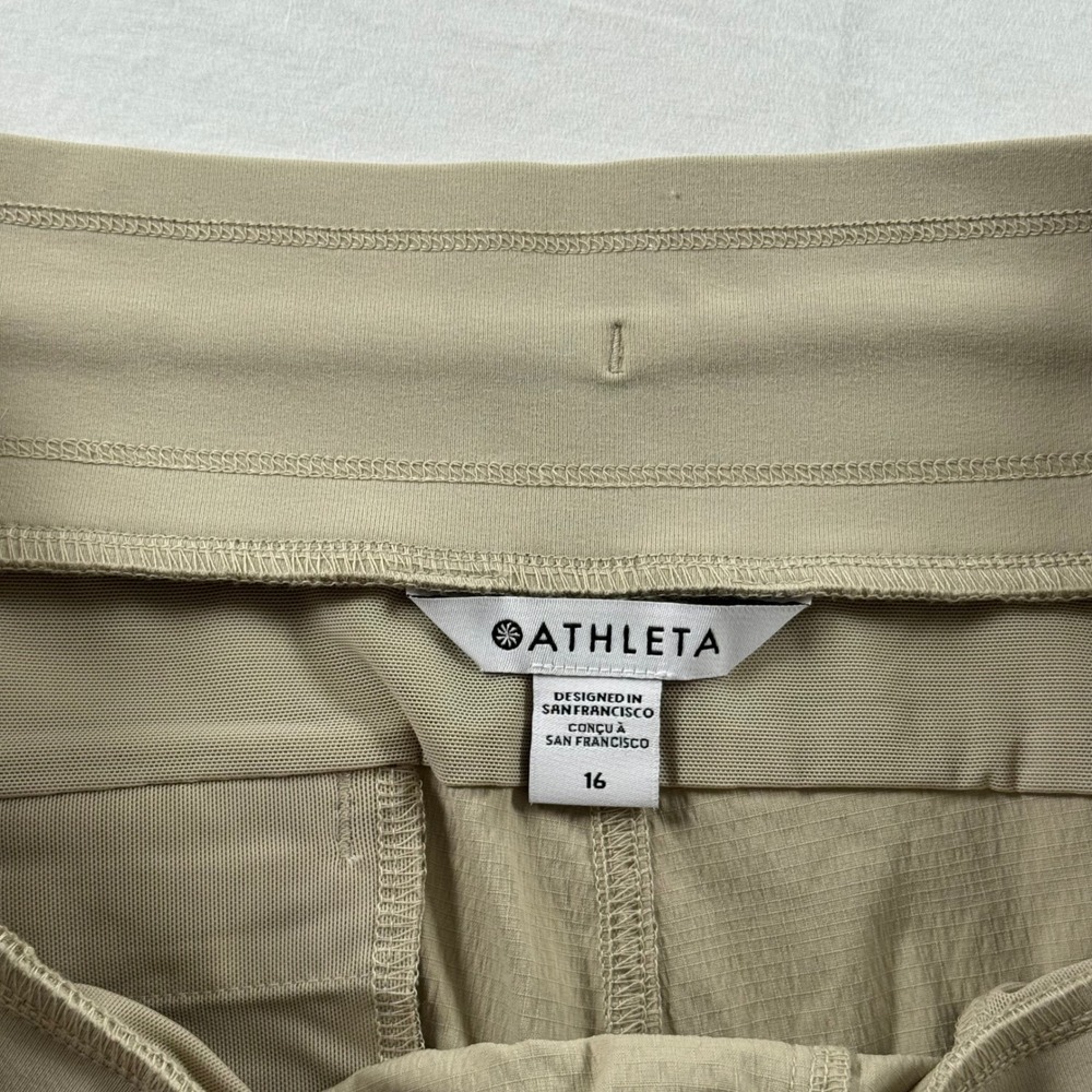 Athleta Women's Plus Size 16 Tan Trekkie North Jogger Hiking Travel Jogger Pants - Picture 4 of 13